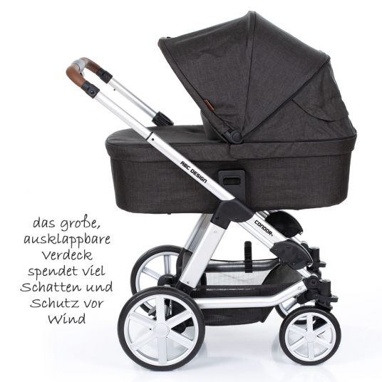 ABC Design Combi stroller Condor 4 - incl. baby bath, sport seat and XXL accessories package - Piano