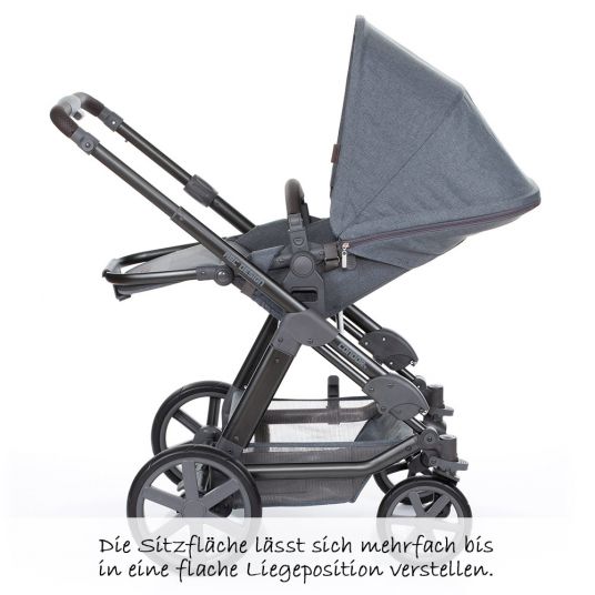 ABC Design Combi stroller Condor 4 - incl. carrycot, sport seat & change color set Ice - Mountain