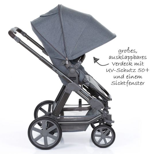 ABC Design Combi stroller Condor 4 - incl. baby bath, sport seat & change color set Rose - Mountain