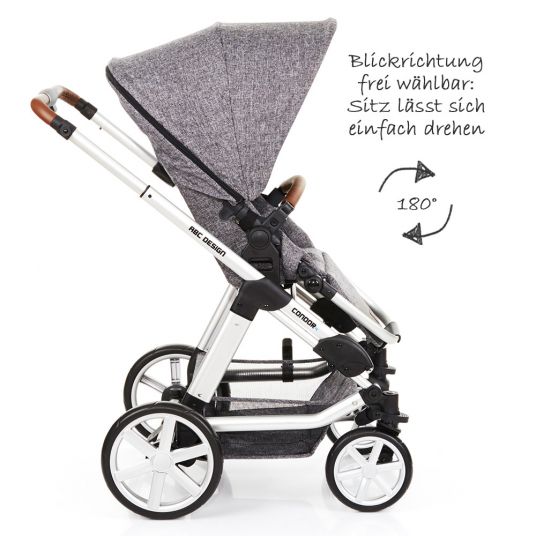 ABC Design Kombi-Kinderwagen Condor 4 Spar-Set - inkl. Wickeltasche & Regenschutz - Race