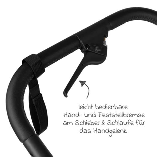 ABC Design Kombi-Kinderwagen Salsa 3 Run - inkl. Babywanne und Sportsitz inkl. XXL Zubehörpaket (mit Sportzulassung, Luftbereifung & Handbremse) - Ink