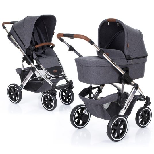 ABC Design Salsa 4 Air pushchair - Diamond Special Edition - incl. baby bath & sports seat - Asphalt