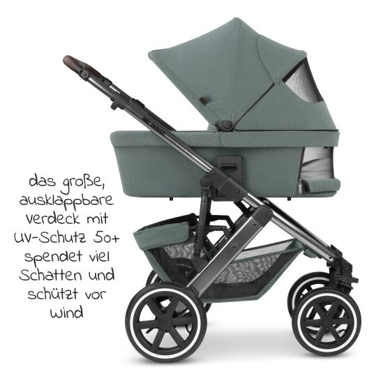ABC Design Salsa 4 Air baby carriage - incl. carrycot & sports seat - Aloe