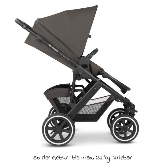 ABC Design Kombi-Kinderwagen Salsa 4 Air - inkl. Babywanne & Sportsitz - Cloud