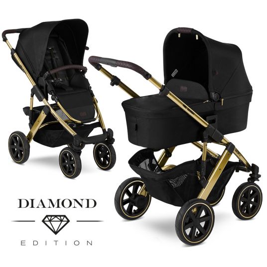 ABC Design Combi stroller Salsa 4 Air - incl. carrycot & sport seat - Diamond Edition - Champagne