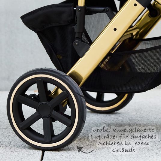 ABC Design Passeggino Salsa 4 Air Combi - incluso navicella e sedile sportivo - Diamond Edition - Champagne
