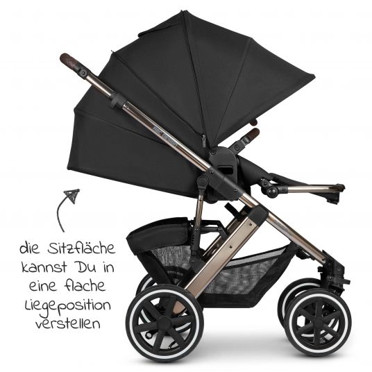 ABC Design Kombi-Kinderwagen Salsa 4 Air - inkl. Babywanne & Sportsitz - Diamond Edition - Dolphin