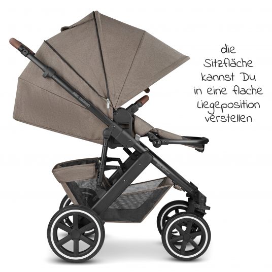 ABC Design Combi stroller Salsa 4 Air - incl. carrycot & sport seat - Fashion Edition - Nature