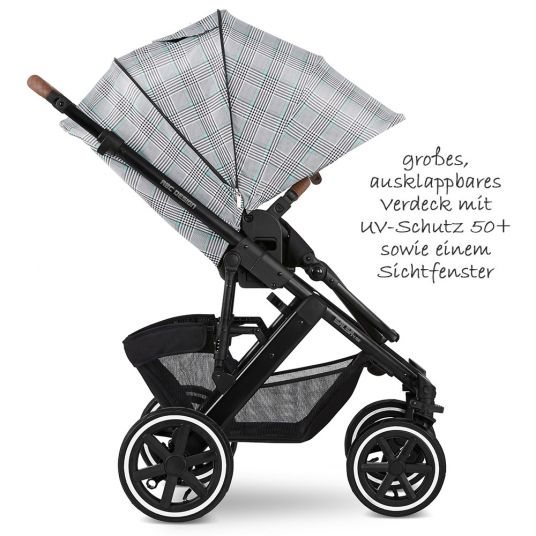 ABC Design Combi stroller Salsa 4 Air - incl. carrycot & sport seat - Fashion Edition - Emerald