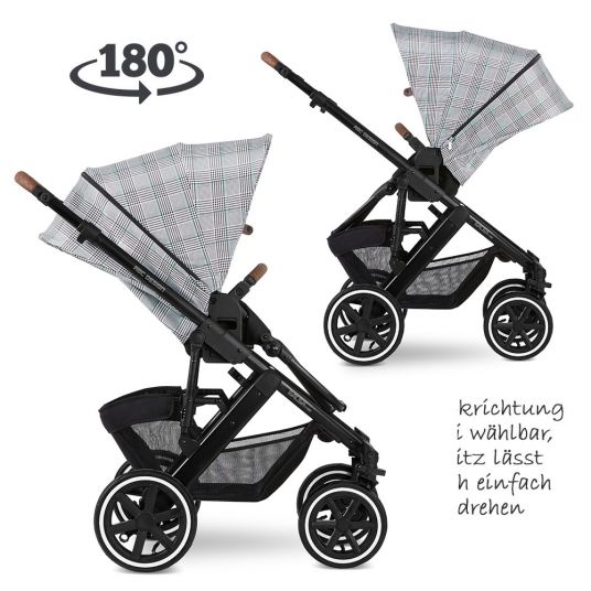 ABC Design Combi stroller Salsa 4 Air - incl. carrycot & sport seat - Fashion Edition - Emerald