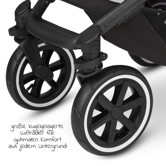 ABC Design Kombi-Kinderwagen Salsa 4 Air - inkl. Babywanne & Sportsitz - Ink