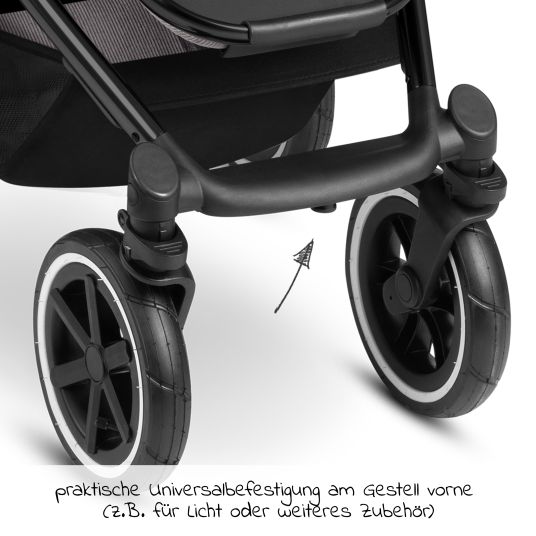 ABC Design Salsa 4 Air baby carriage - incl. carrycot & sports seat with XXL accessory pack - Biscuit
