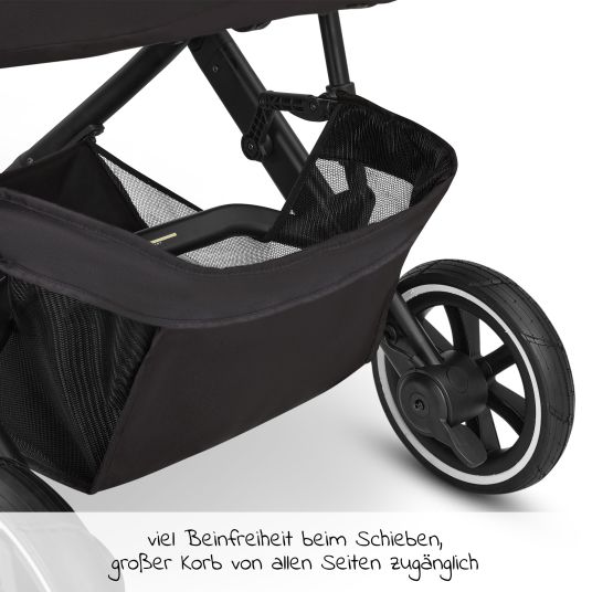 ABC Design Salsa 4 Air baby carriage - incl. carrycot & sports seat with XXL accessory pack - Ink
