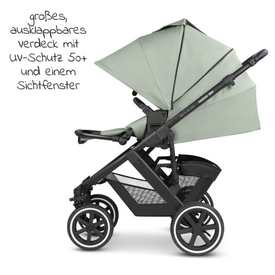 ABC Design Kombi-Kinderwagen Salsa 4 Air - inkl. Babywanne & Sportsitz mit XXL Zubehörpaket - Pine