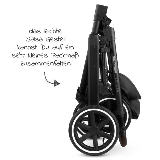 ABC Design Salsa 4 Air baby carriage - incl. carrycot & sports seat - Pure Edition - Berry