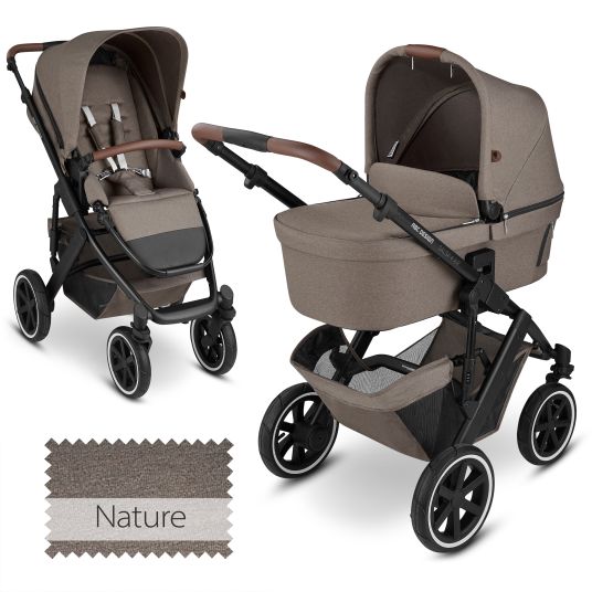 ABC Design Salsa 4 Air baby carriage - incl. carrycot & sports seat - Pure Edition - Nature