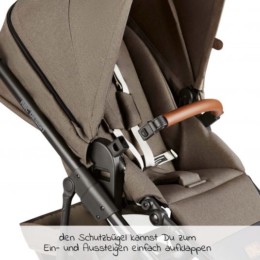 ABC Design Combi stroller Salsa 4 Air - incl. carrycot, sport seat & XXL accessories package - Fashion Edition - Nature