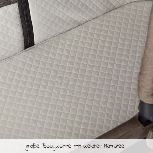 ABC Design Kombi-Kinderwagen Salsa 4 Air - inkl. Babywanne, Sportsitz & XXL Zubehörpaket - Fashion Edition - Nature