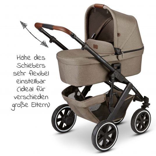 ABC Design Combi stroller Salsa 4 Air - incl. carrycot, sport seat & XXL accessories package - Fashion Edition - Nature