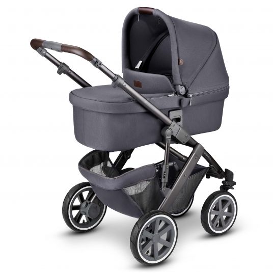 ABC Design Combi stroller Salsa 4 Air - incl. carrycot & sport seat + accessory set - Fashion Edition - Stone