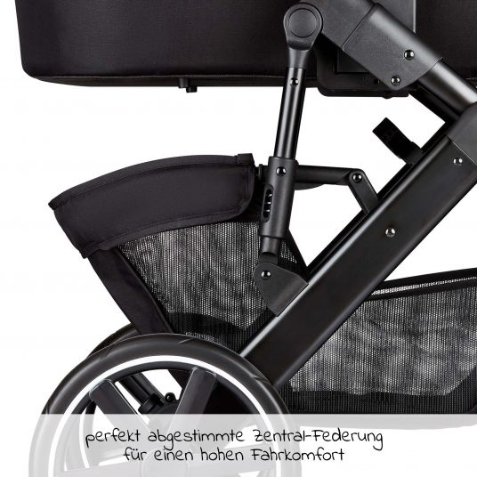 ABC Design Combi stroller Salsa 4 - incl. carrycot & sport seat - Fashion Edition - Midnight