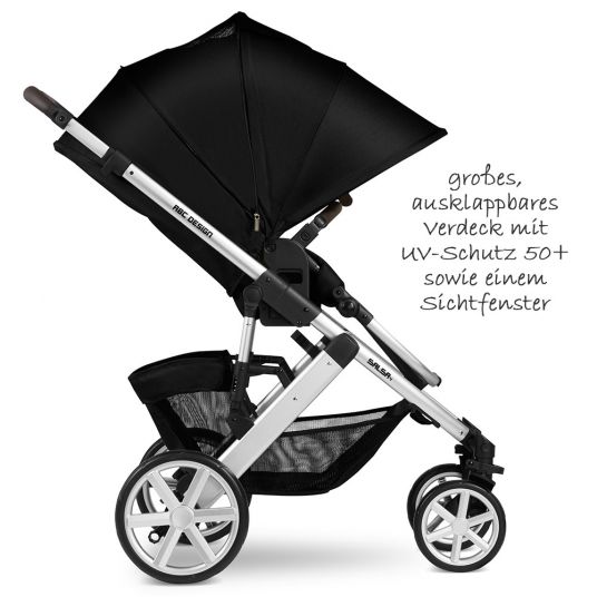 ABC Design Combi stroller Salsa 4 - incl. baby bath & sport seat - Gravel