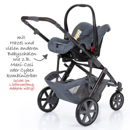 ABC Design Kombi-Kinderwagen Salsa 4 - inkl. Babywanne & Sportsitz - Mountain