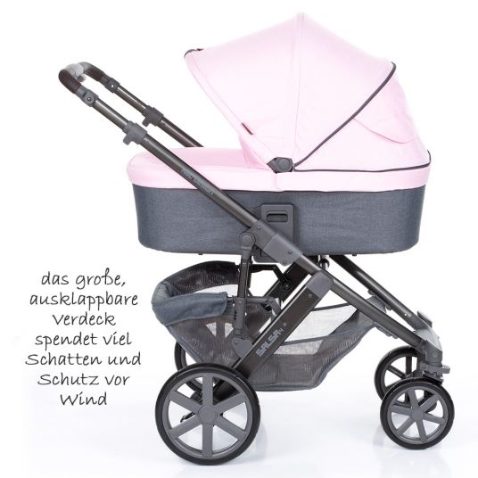 ABC Design Combi stroller Salsa 4 - incl. baby bath & sport seat - Rose