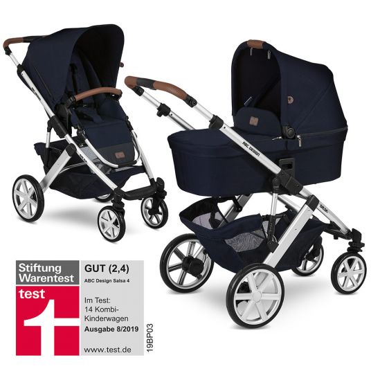 ABC Design Combi stroller Salsa 4 - incl. carrycot & sport seat - Shadow