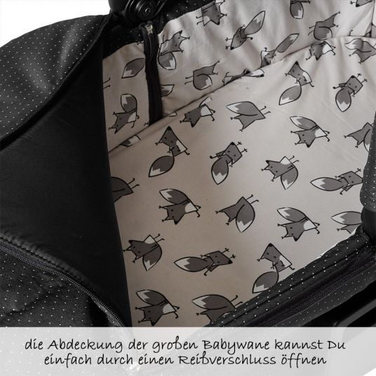 ABC Design Kombi-Kinderwagen Salsa 4 - inkl. Babywanne, Sportsitz & Winter-Fußsack - Fashion Edition - Fox