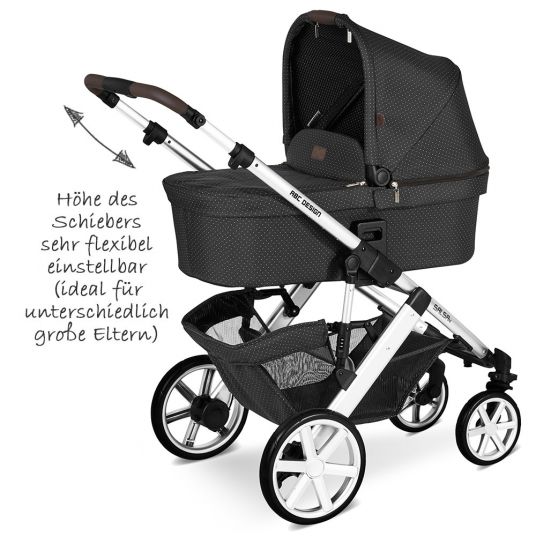 ABC Design Kombi-Kinderwagen Salsa 4 - inkl. Babywanne, Sportsitz & Winter-Fußsack - Fashion Edition - Fox