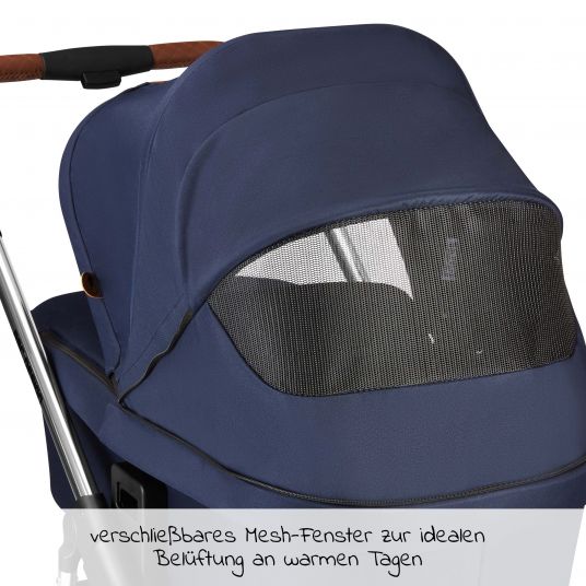 ABC Design Combi stroller Salsa 4 - incl. carrycot, sport seat & XXL accessories package - Diamond Edition - Navy