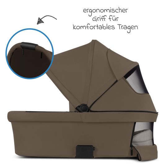 ABC Design Kombi-Kinderwagen Salsa 5 Air - inkl. Babywanne & Sportsitz - Dark Brown