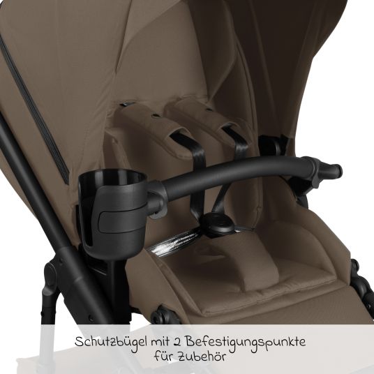 ABC Design Kombi-Kinderwagen Salsa 5 Air - inkl. Babywanne & Sportsitz - Dark Brown