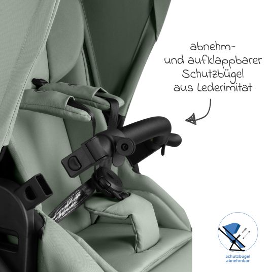 ABC Design Kombi-Kinderwagen Salsa 5 Air inkl. Babywanne & Sportsitz mit XXL-Zubehörpaket - Pine