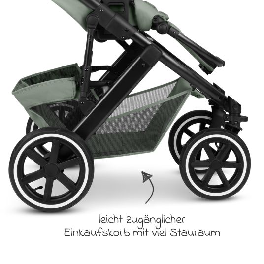 ABC Design Kombi-Kinderwagen Salsa 5 Air inkl. Babywanne & Sportsitz mit XXL-Zubehörpaket - Pine