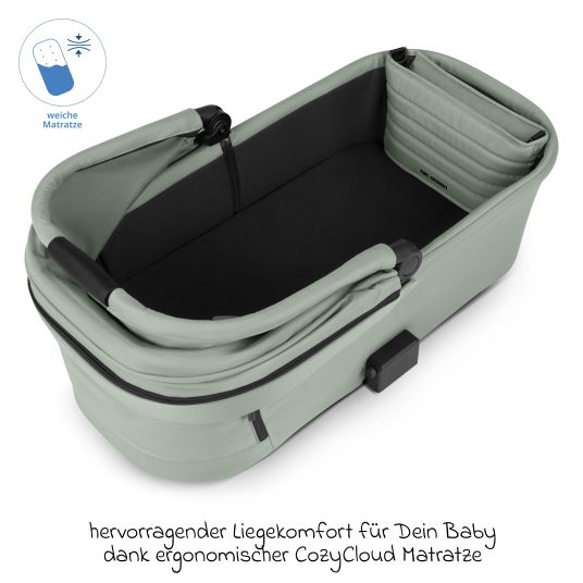 ABC Design Salsa 5 Air baby carriage incl. carrycot & sports seat with XXL accessory pack - Pine