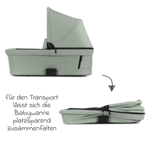 ABC Design Kombi-Kinderwagen Salsa 5 Air inkl. Babywanne & Sportsitz - Pine