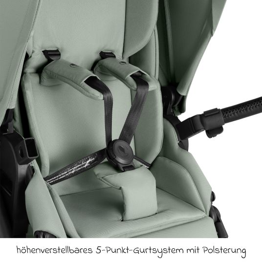 ABC Design Kombi-Kinderwagen Salsa 5 Air inkl. Babywanne & Sportsitz - Pine