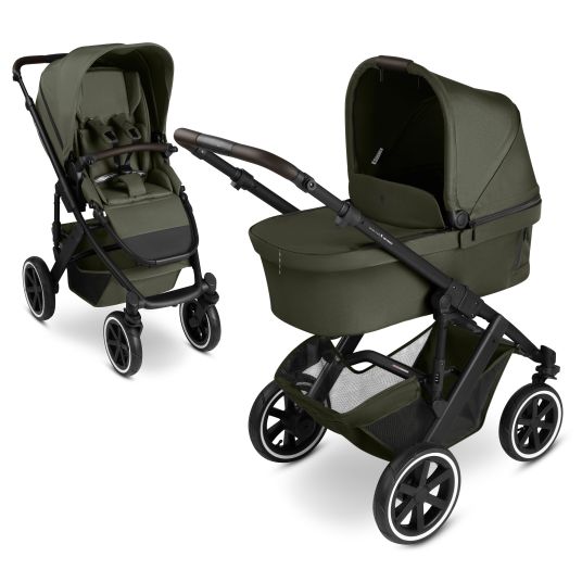 ABC Design Salsa 5 Air baby carriage incl. carrycot & sports seat - Pure - Avocado