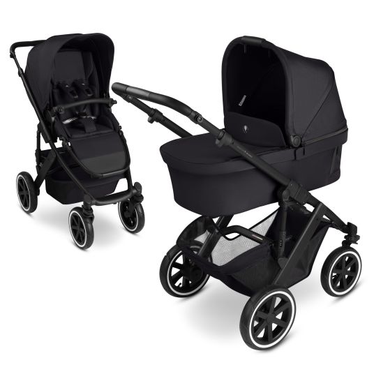 ABC Design Salsa 5 Air baby carriage incl. carrycot & sports seat - Pure - Coal