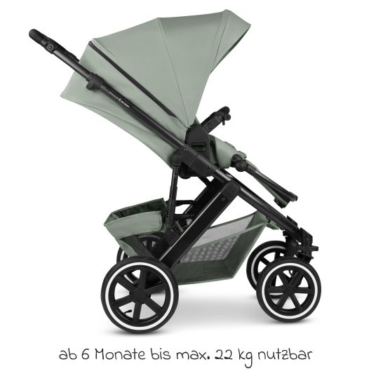 ABC Design Kombi-Kinderwagen Salsa 5 Air inkl. Wickeltasche Urban, Winterfußsack, Babywanne & Sportsitz - Pine