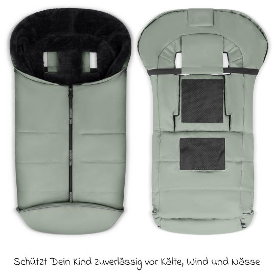 ABC Design Kombi-Kinderwagen Salsa 5 Air inkl. Wickeltasche Urban, Winterfußsack, Babywanne & Sportsitz - Pine