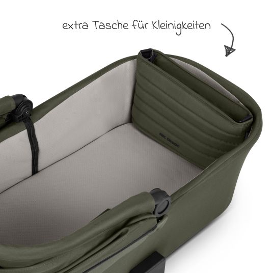 ABC Design Kombi-Kinderwagen Salsa 5 Air inkl. Wickeltasche Urban, Winterfußsack, Babywanne & Sportsitz - Pure - Avocado