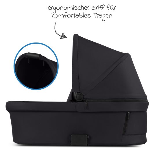 ABC Design Kombi-Kinderwagen Salsa 5 Air inkl. Wickeltasche Urban, Winterfußsack, Babywanne & Sportsitz - Pure - Coal