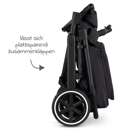 ABC Design Kombi-Kinderwagen Salsa 5 Air inkl. Wickeltasche Urban, Winterfußsack, Babywanne & Sportsitz - Pure - Coal