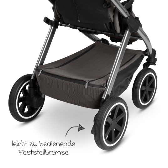 ABC Design Passeggino Samba 2 con navicella e seggiolino sportivo e pacchetto accessori XXL - Almond