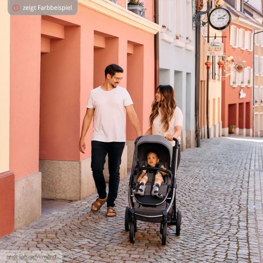 ABC Design Samba 2 baby carriage incl. carrycot & sports seat with XXL accessory pack - Dark Brown