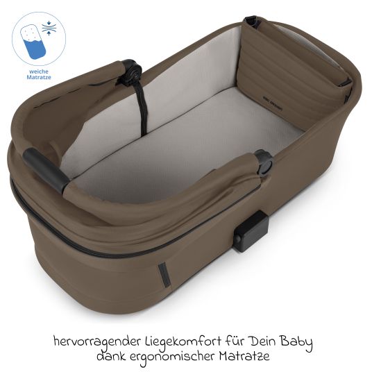 ABC Design Samba 2 baby carriage incl. carrycot & sports seat with XXL accessory pack - Dark Brown