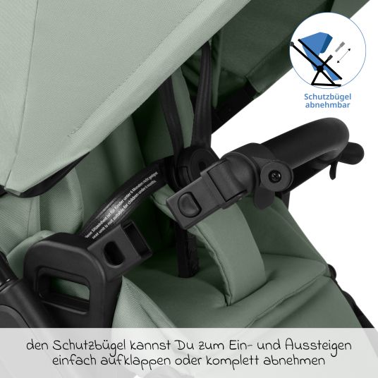 ABC Design Kombi-Kinderwagen Samba 2 inkl. Babywanne & Sportsitz mit XXL-Zubehörpaket - Pine